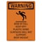 Signmission OSHA WARNING Sign, Risk Of Fall Keep W/ Symbol, 7in X 5in Decal, 5" W, 7" H, Portrait OS-WS-D-57-V-13505 - alternate 1